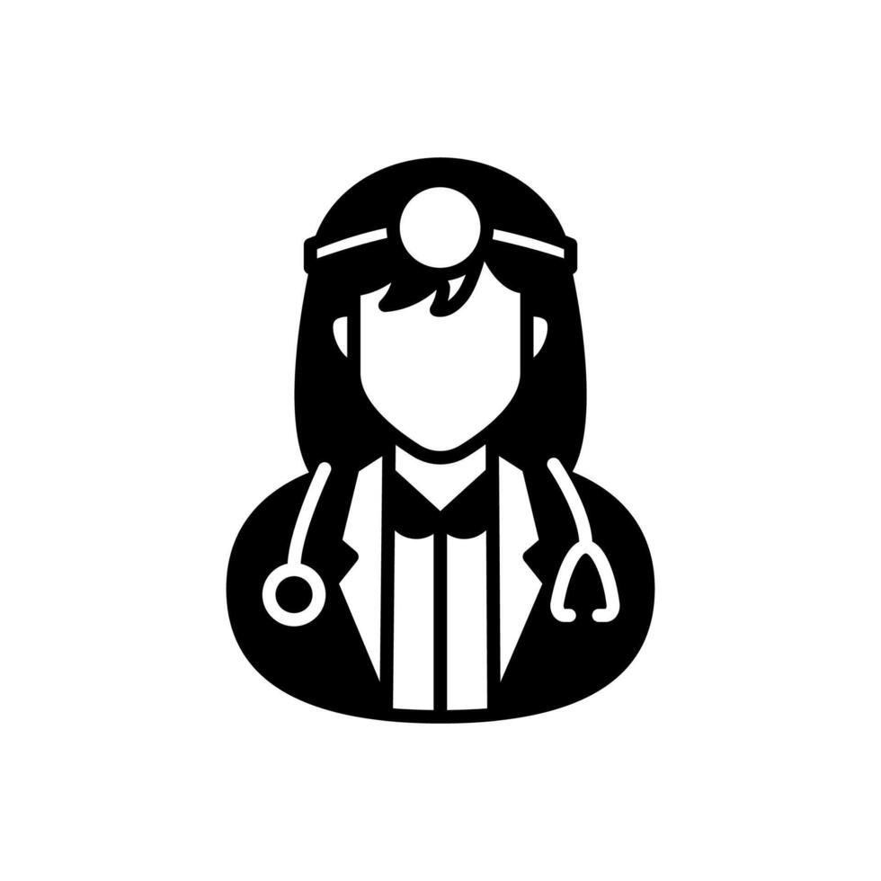 médico asistente icono en vector. logotipo vector