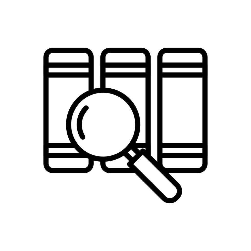 Search Book  icon in vector. Logotype vector