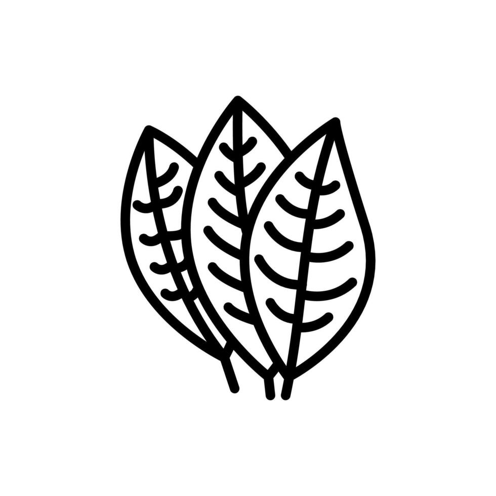 Bay Leaf icon in vector. Logotype vector