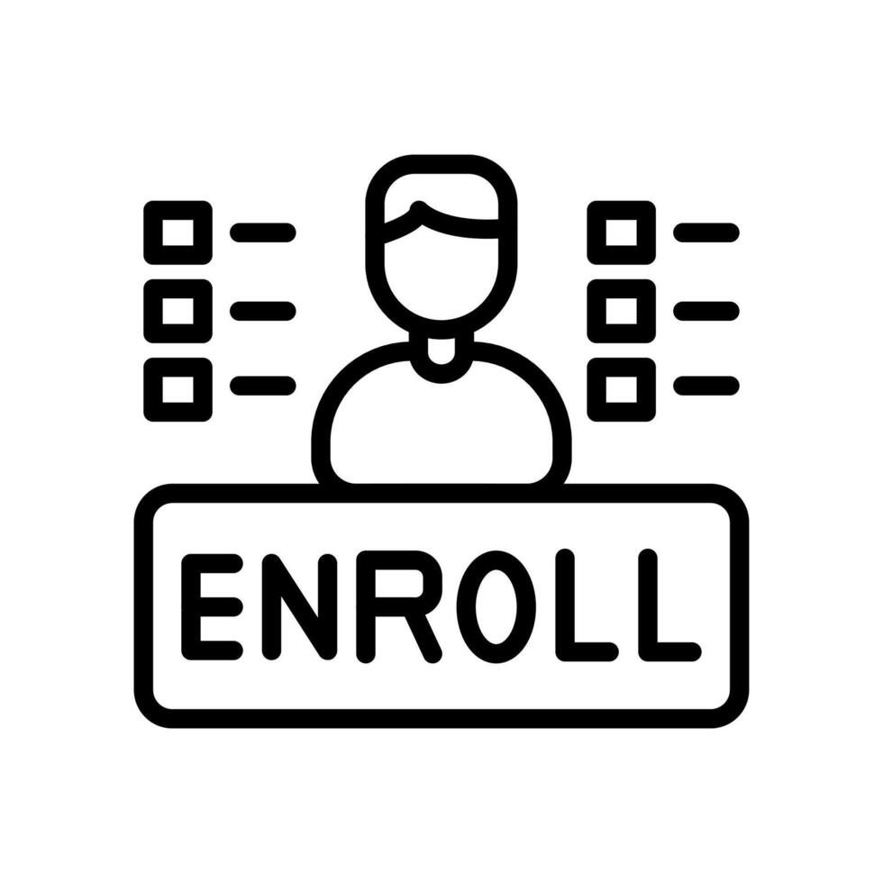 Open Enrollment icon in vector. Logotype vector