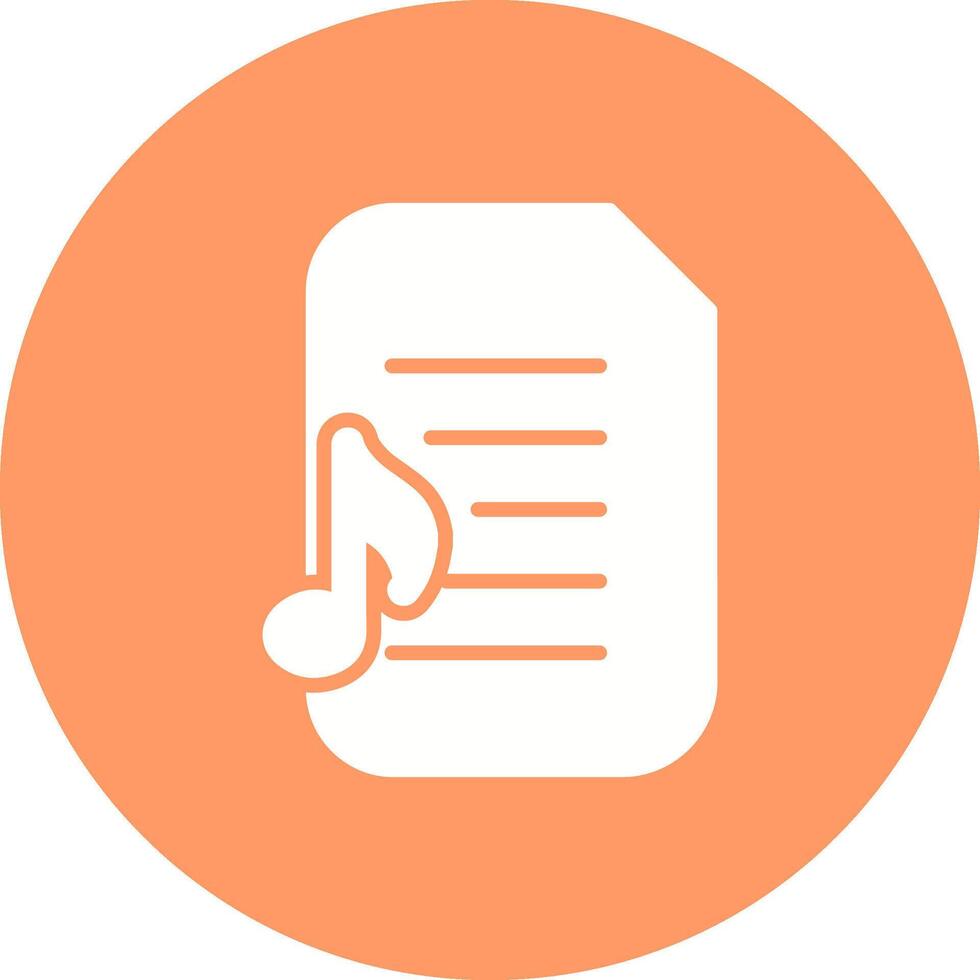 Audio Document Vector Icon
