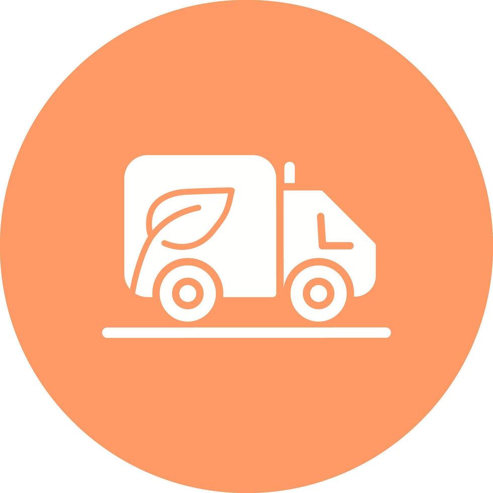 Eco friendly Truck Vector Icon