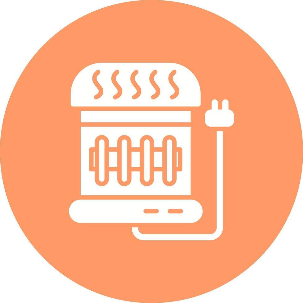 Electric Heater Vector Icon