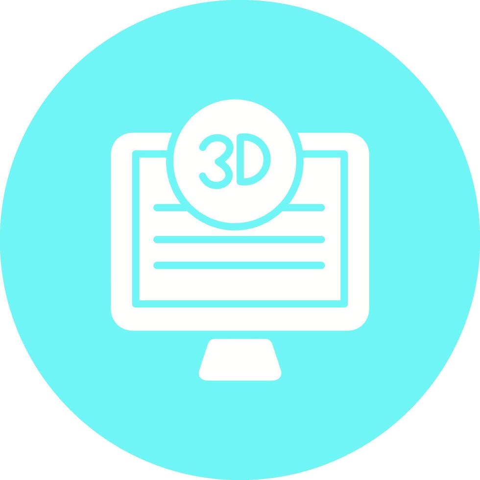 3D Quality Screen Vector Icon