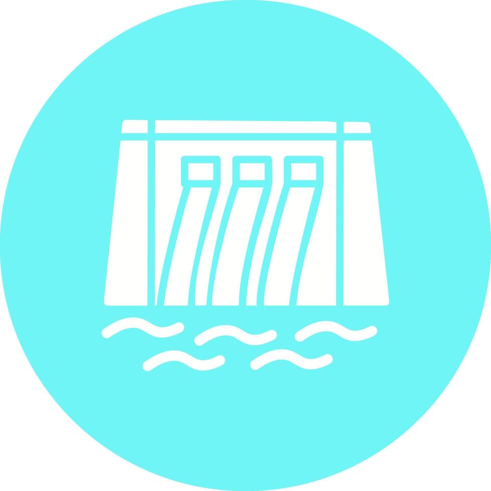 Water Dam Vector Icon