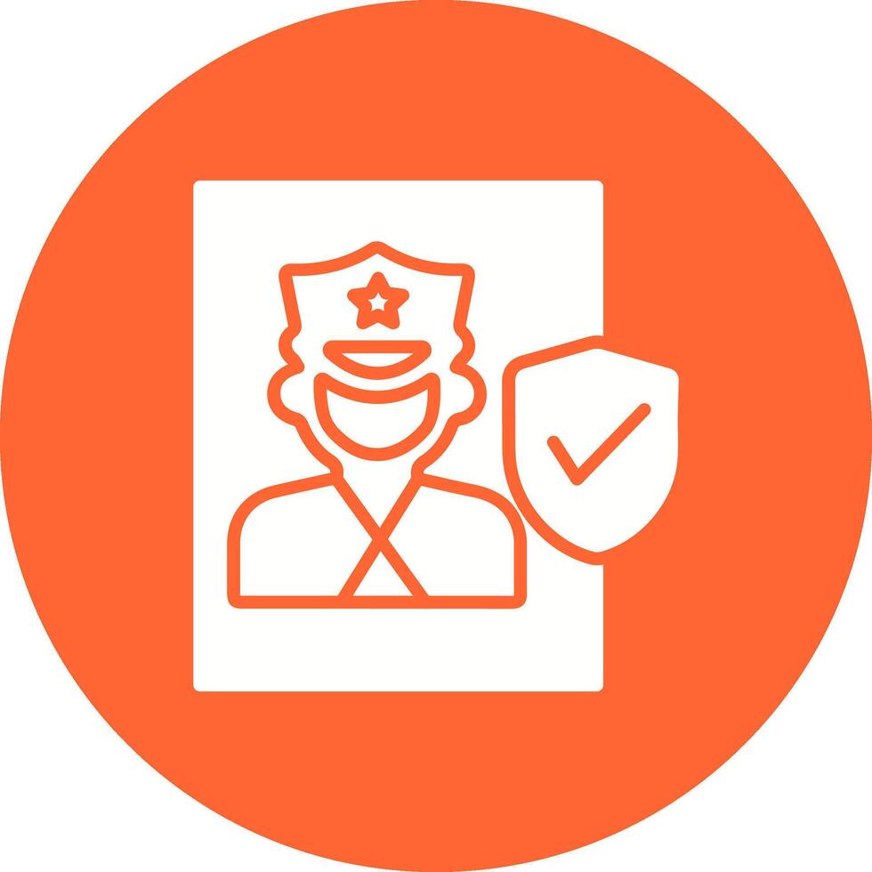 Cinema Security Guard Vector Icon
