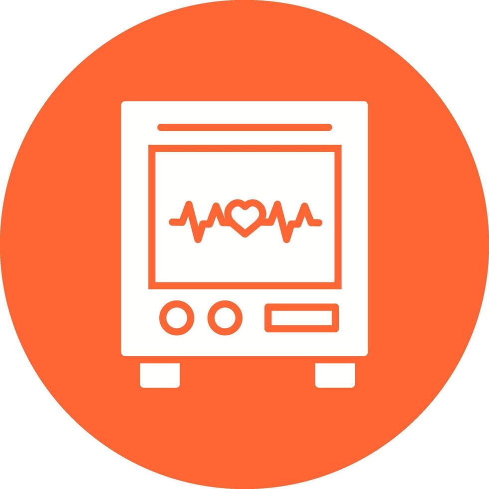 Heart Rate Machine Vector Icon
