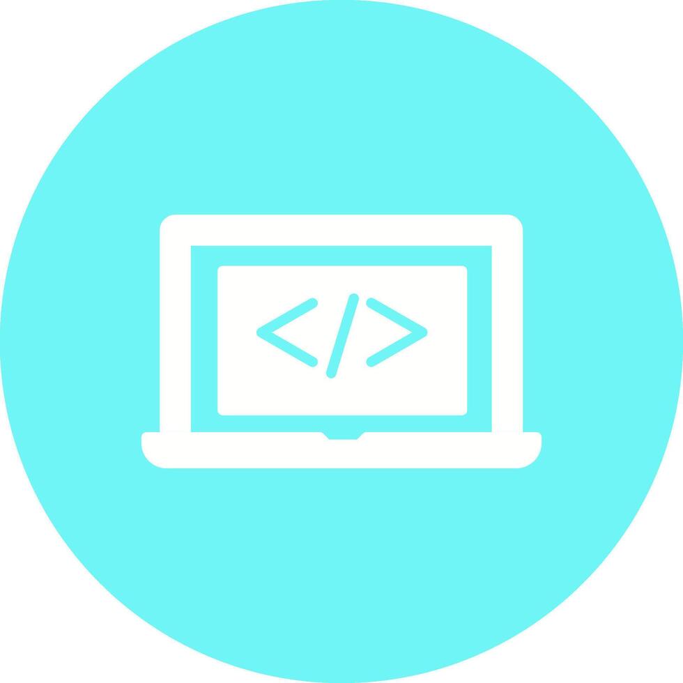 Coding Computer Vector Icon