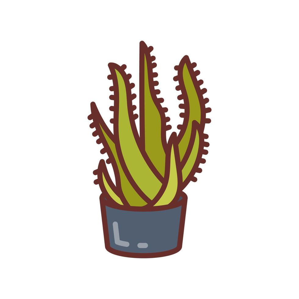 Aloe Vera icon in vector. Logotype vector