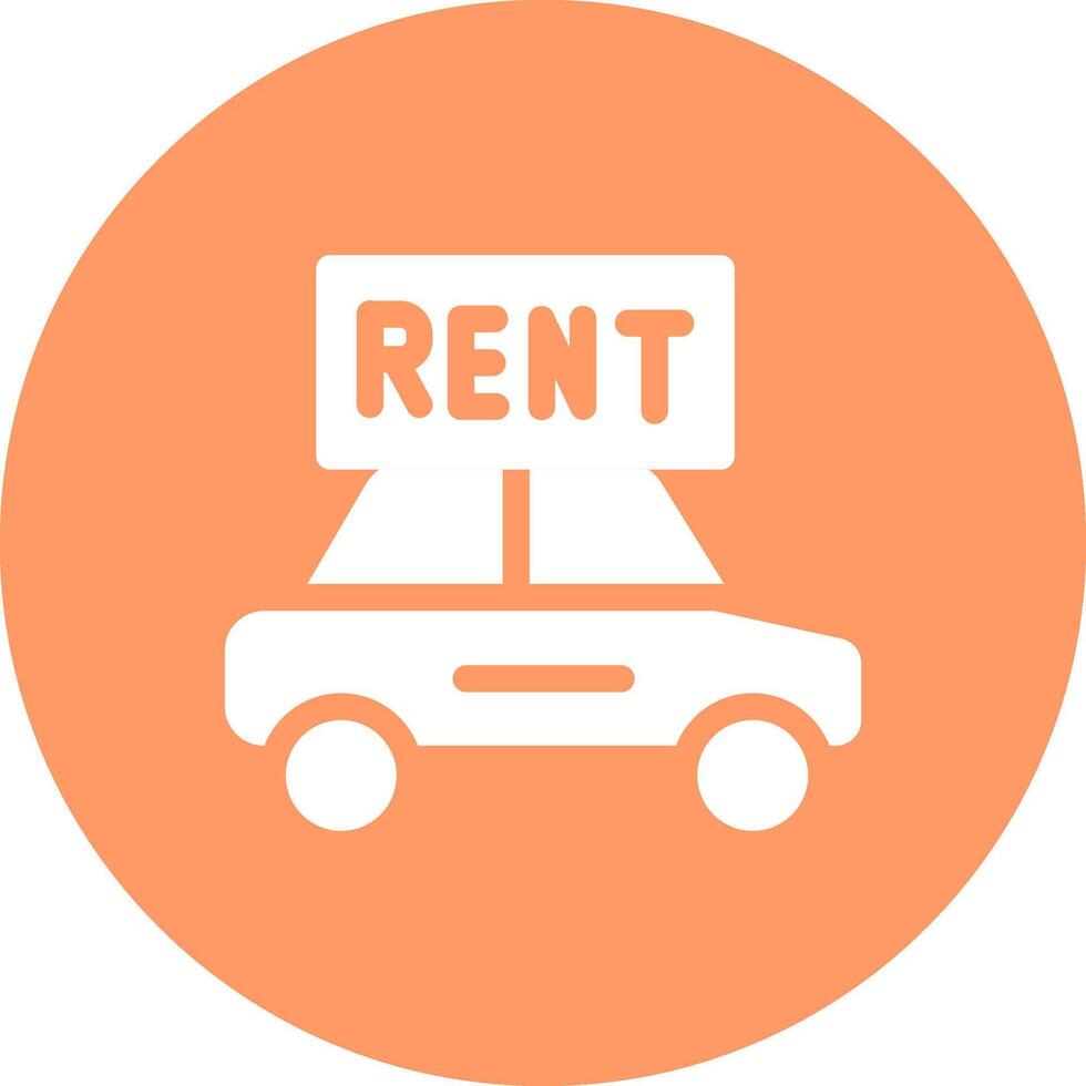 Rent a Car Vector Icon