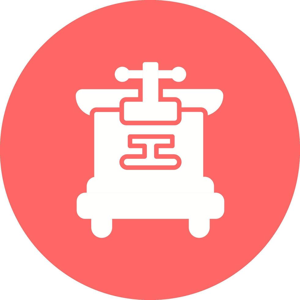 Machine Press Vector Icon