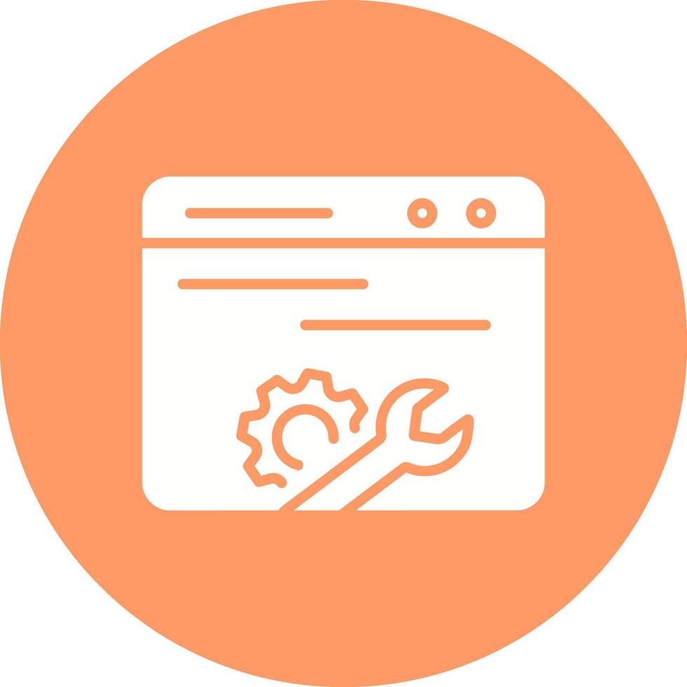 Web Maintenance Vector Icon