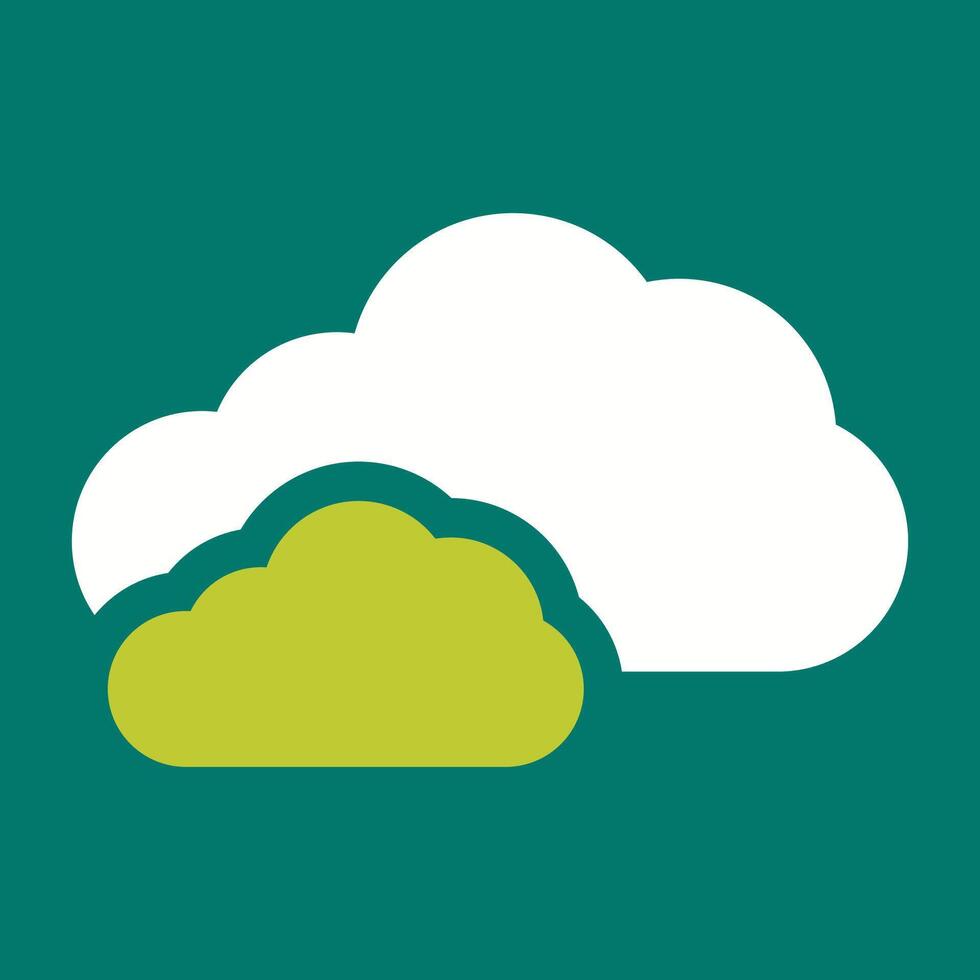 icono de vector de nube