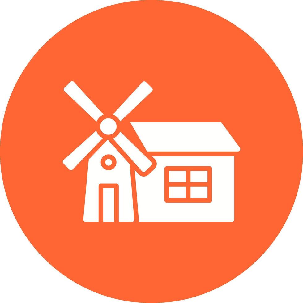 Windmill Vector Icon