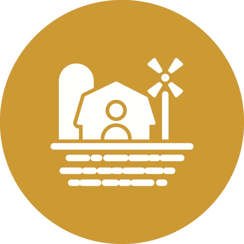 Farm House Vector Icon