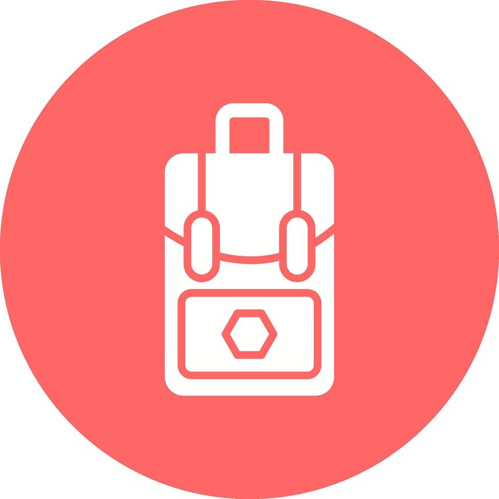 icono de vector de paquete de bolsa