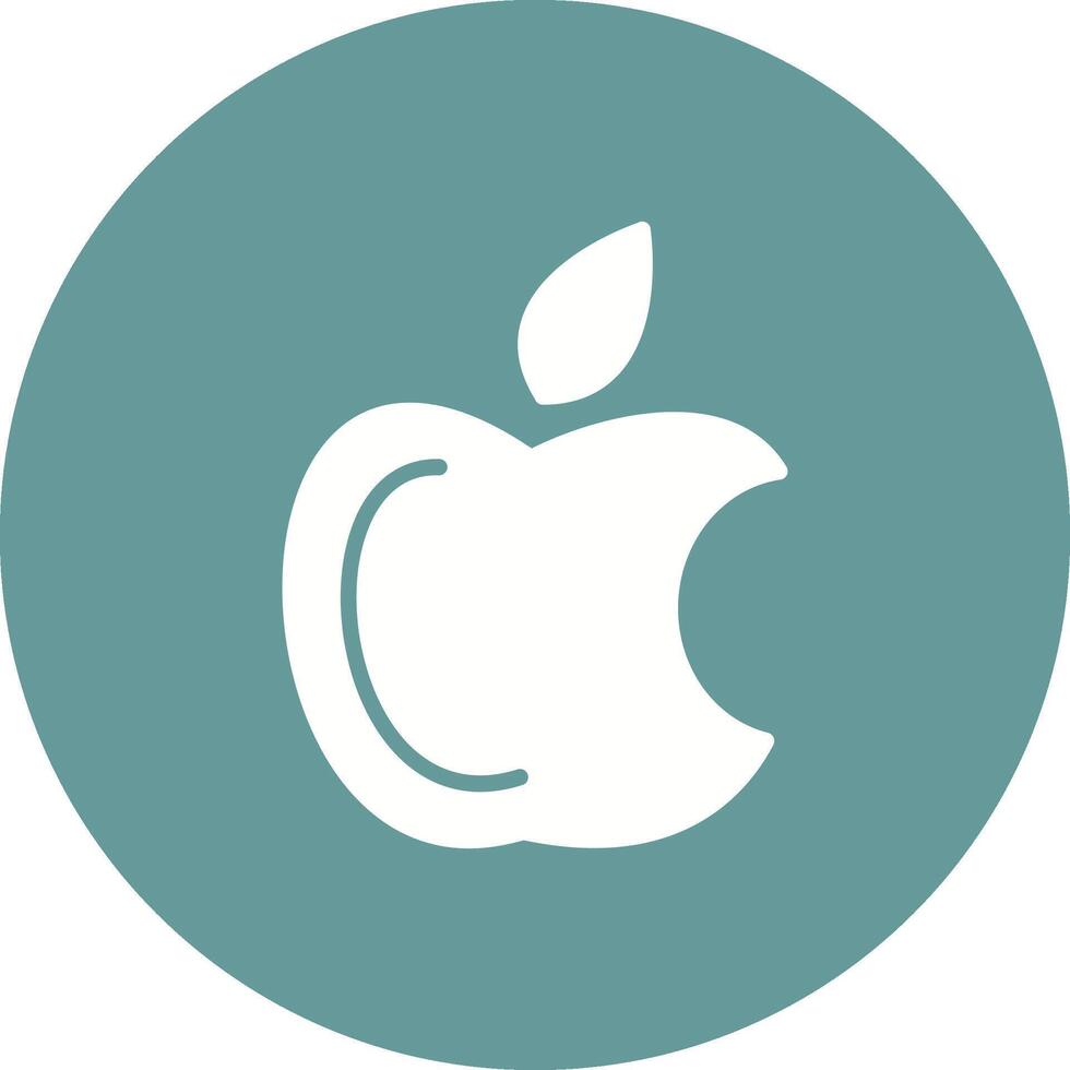 manzana logo vector icono