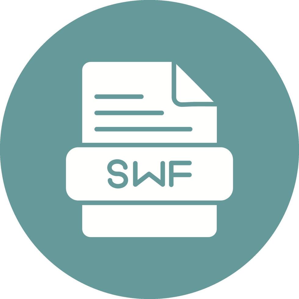 icono de vector de swf