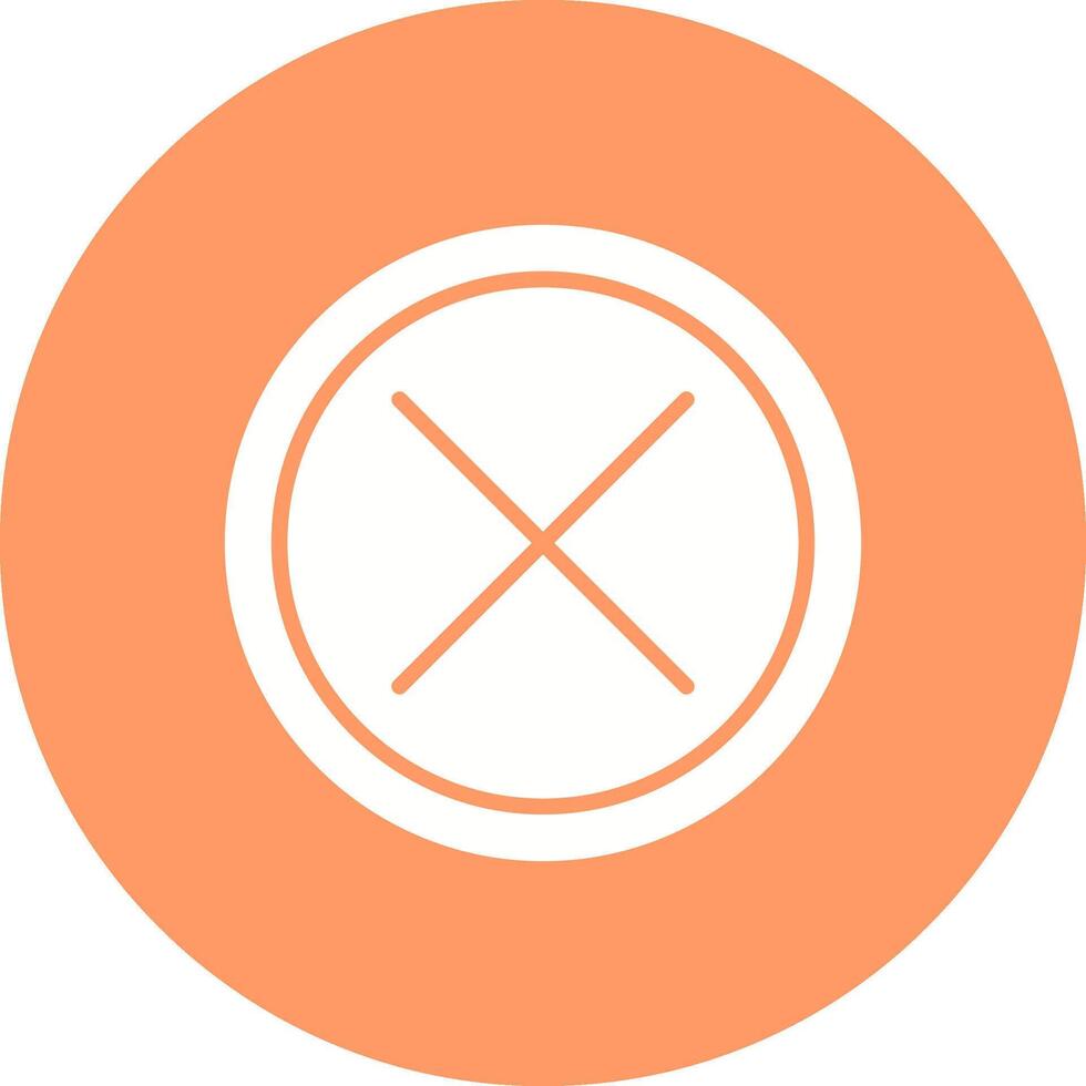 Do Not Cross Vector Icon