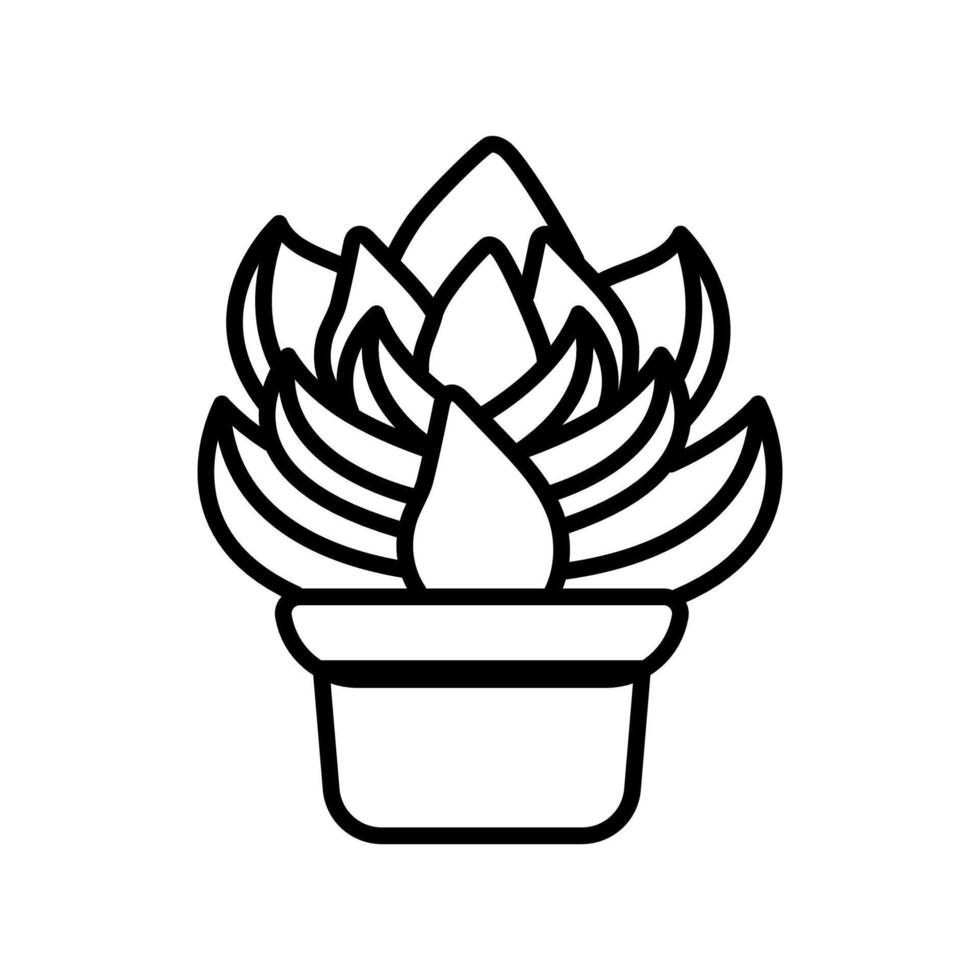 Succulent icon in vector. Logotype vector