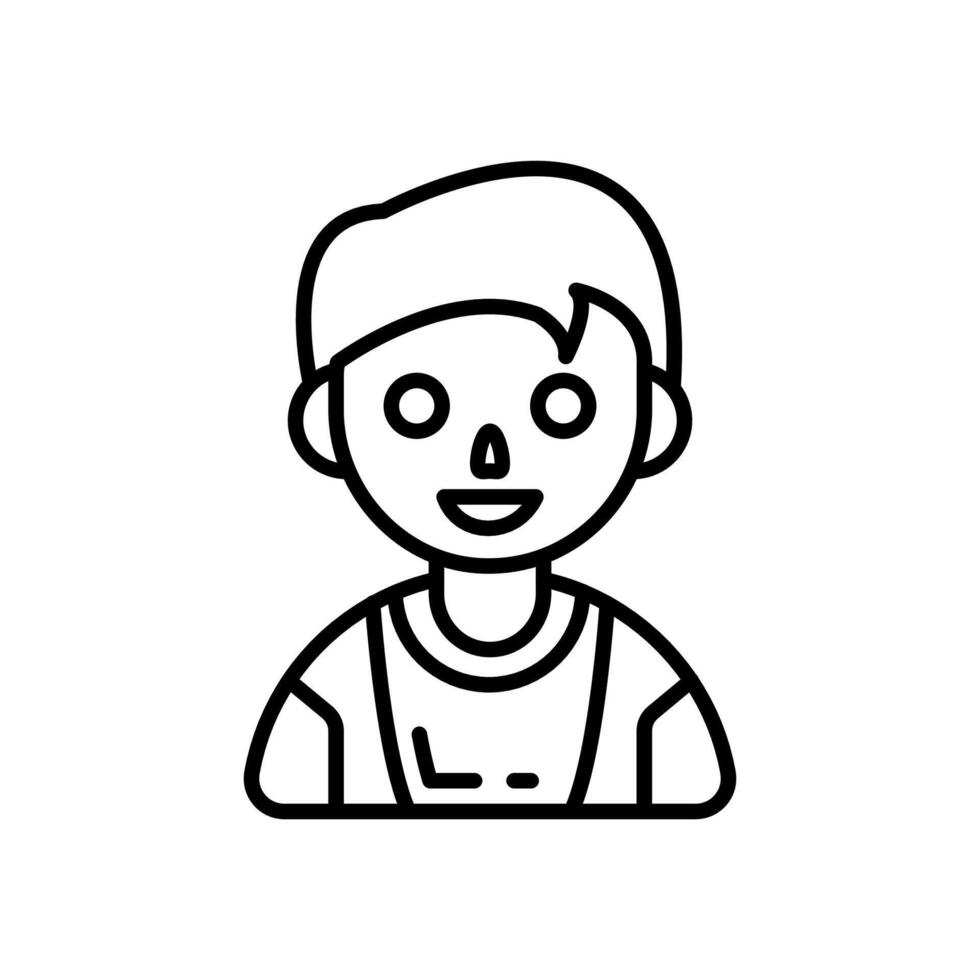 Adventurous Boy icon in vector. Logotype vector