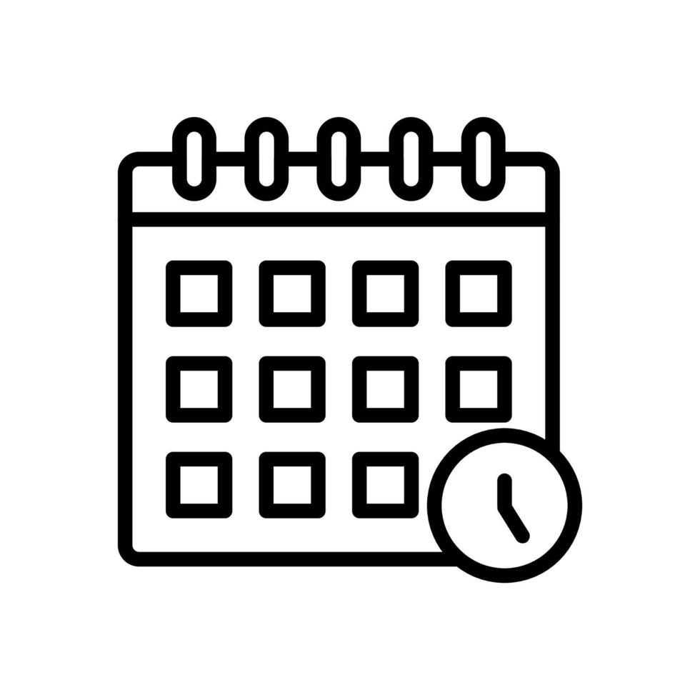 Class Timetable  icon in vector. Logotype vector