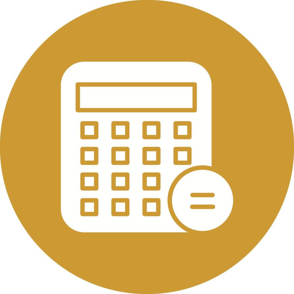 icono de vector de calculadora de negocios