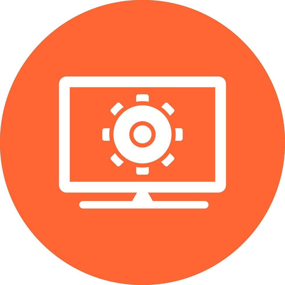 Computer Settings Vector Icon