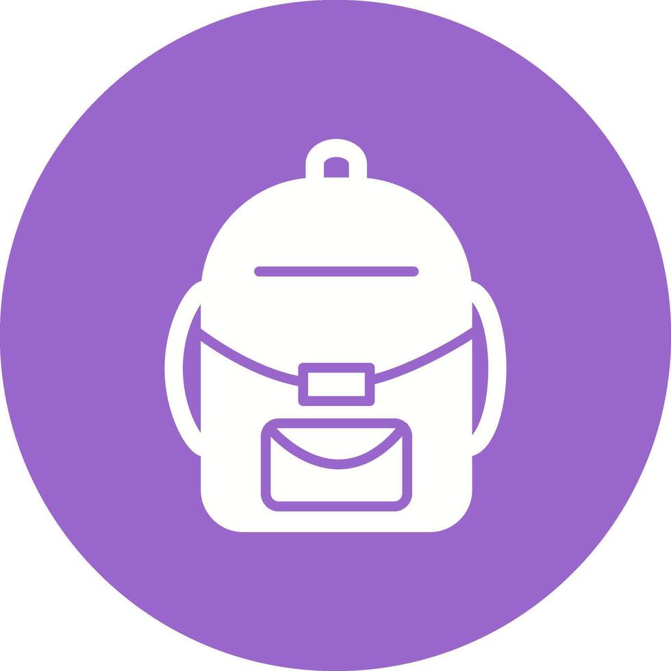 icono de vector de mochila