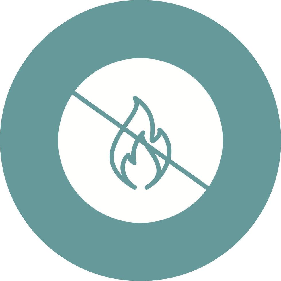 Danger of Flame Vector Icon