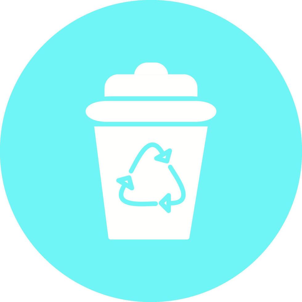 icono de vector de papelera de reciclaje