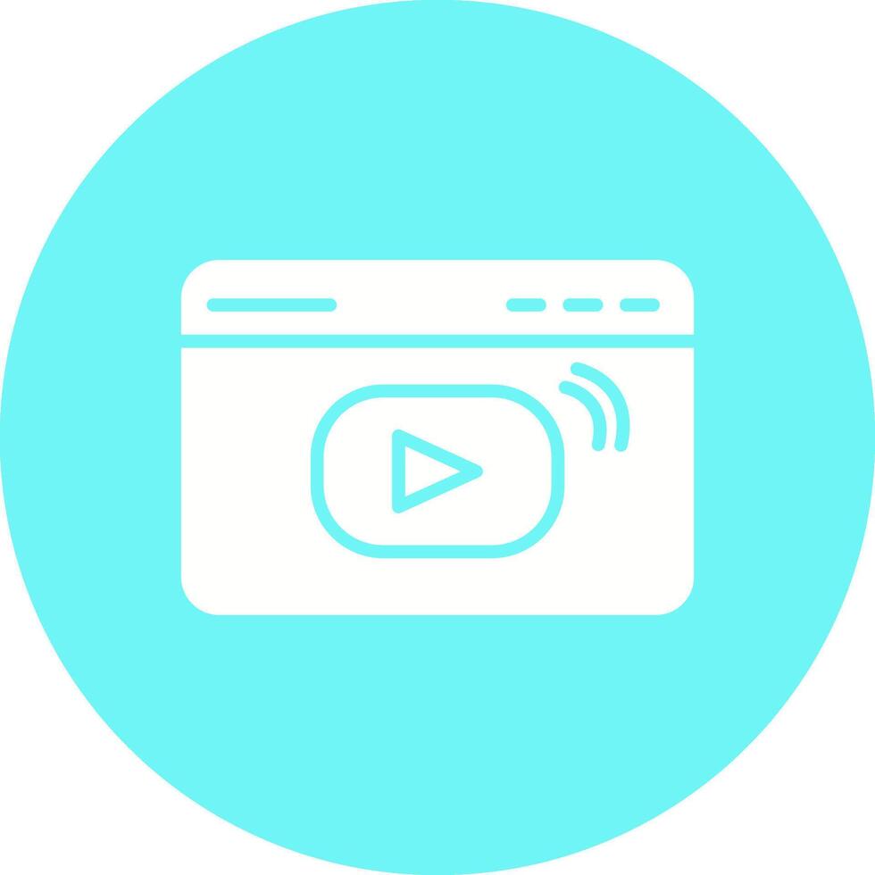 Video Streaming Vector Icon
