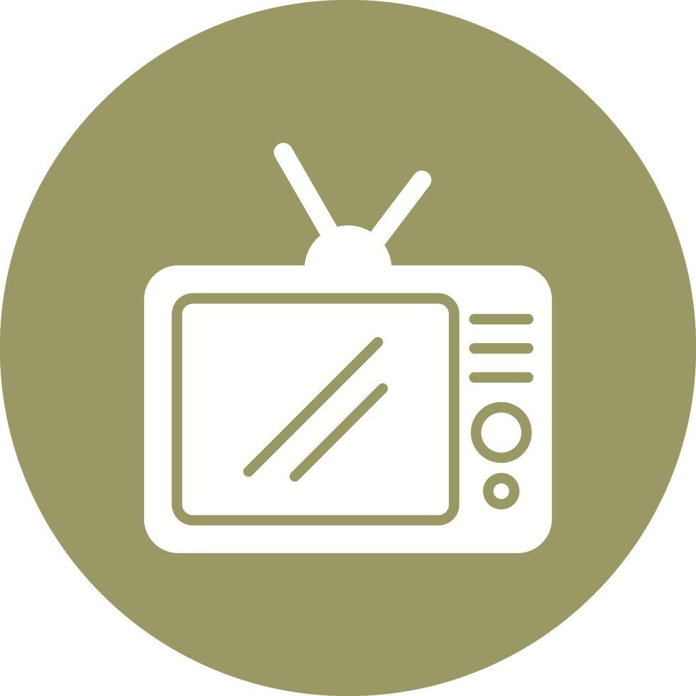 TV Set Vector Icon