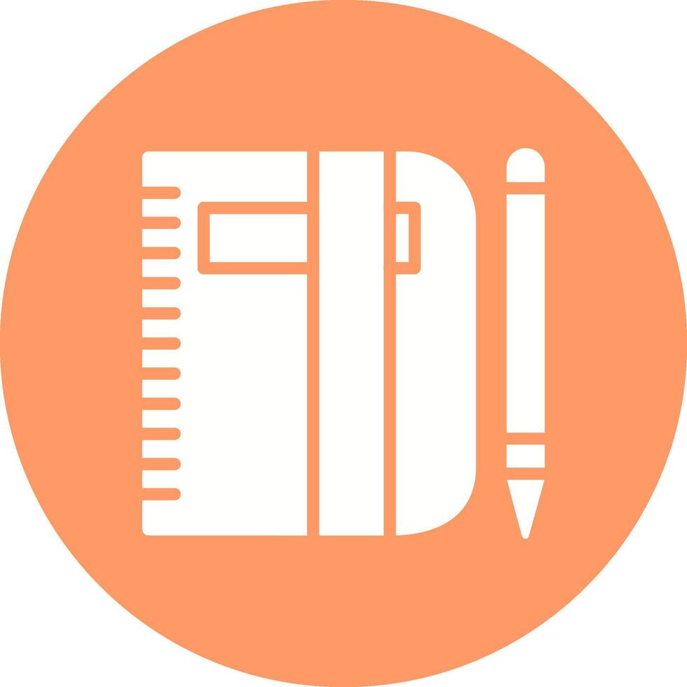 Pencil and Book Vector Icon