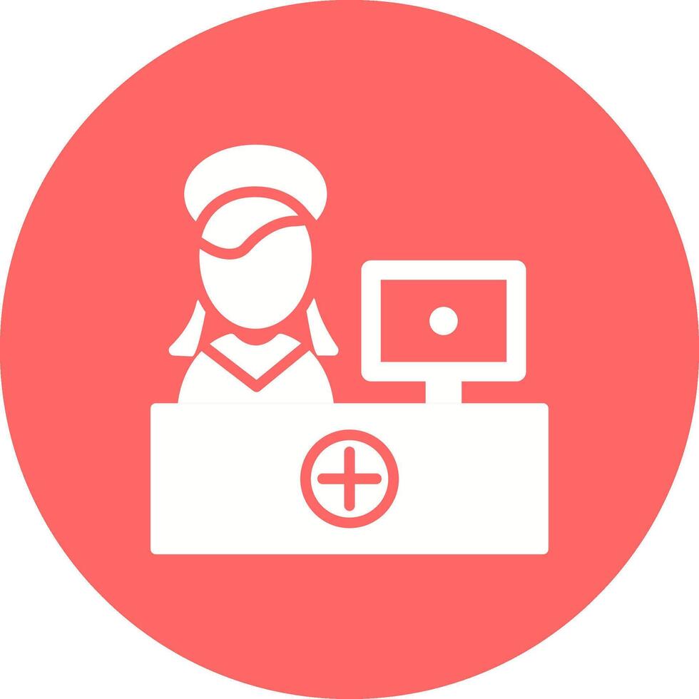Hospital Reception Vector Icon