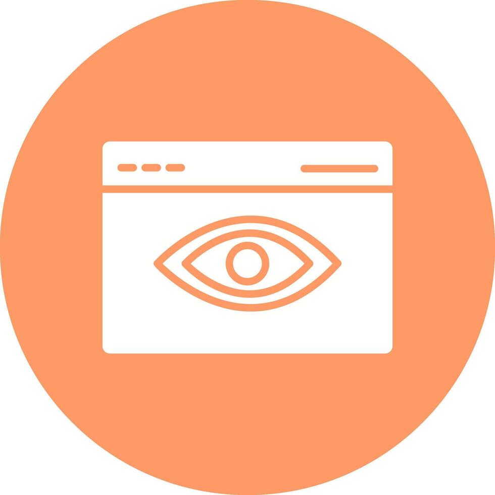 Web Visibility Vector Icon