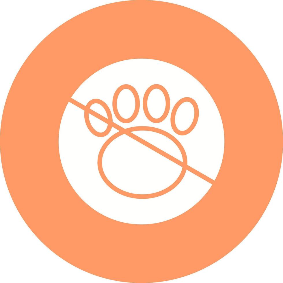 No Pets Vector Icon