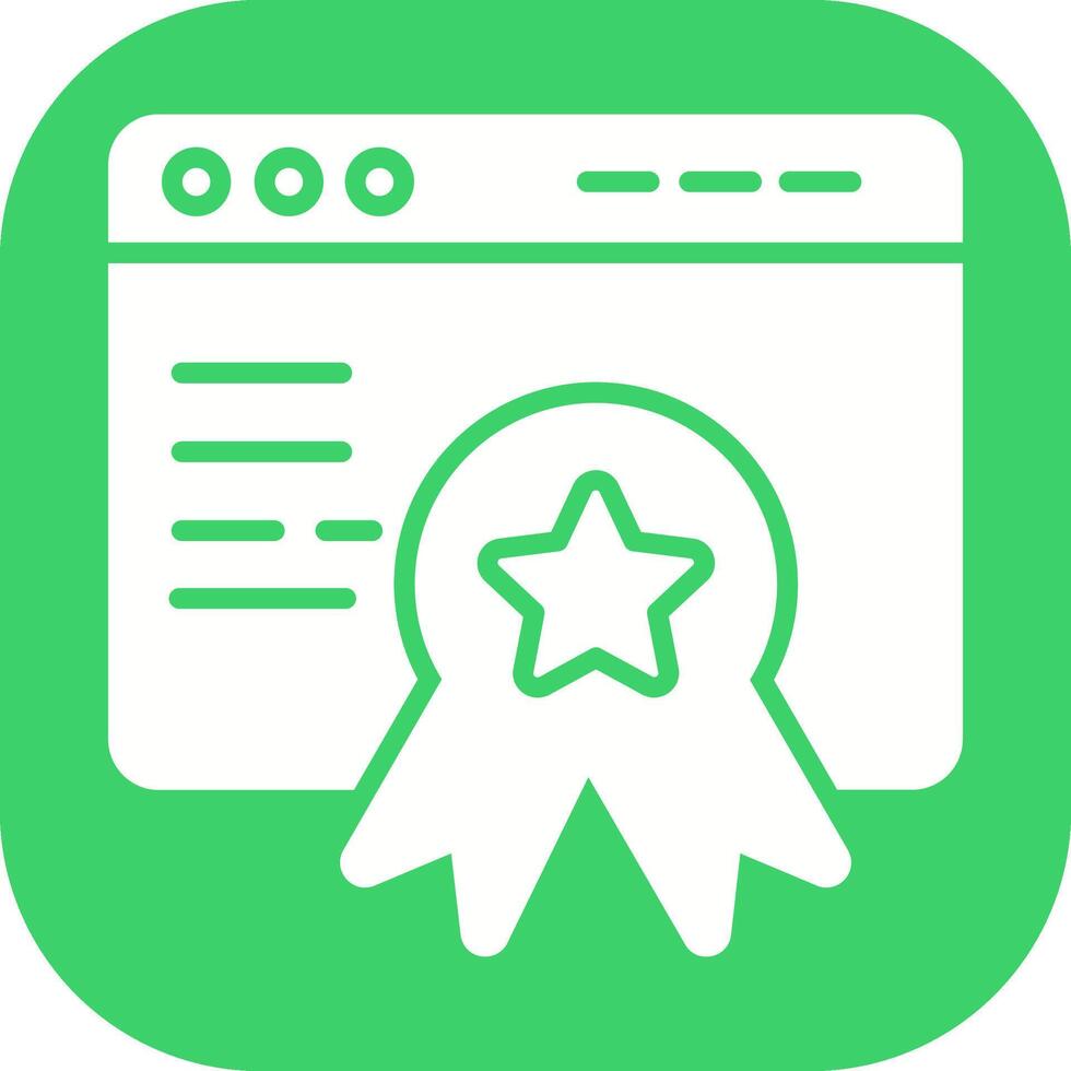 Web Award Vector Icon