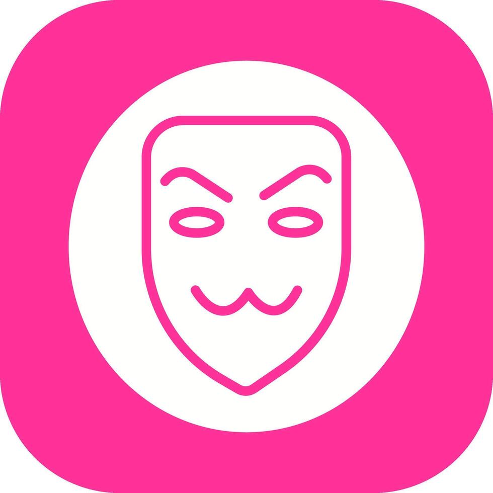 icono de vector de máscara de hacker