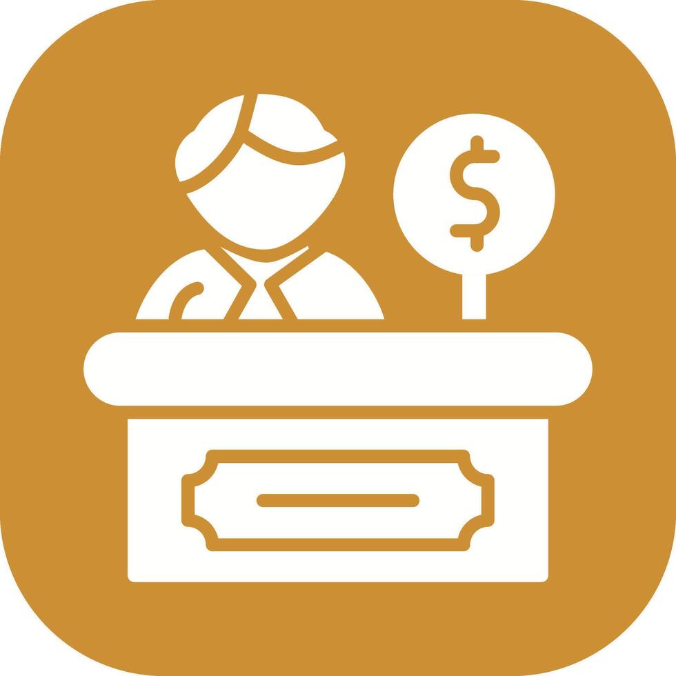 Cashier Vector Icon