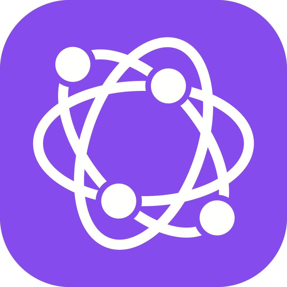 Atomic Structure Vector Icon