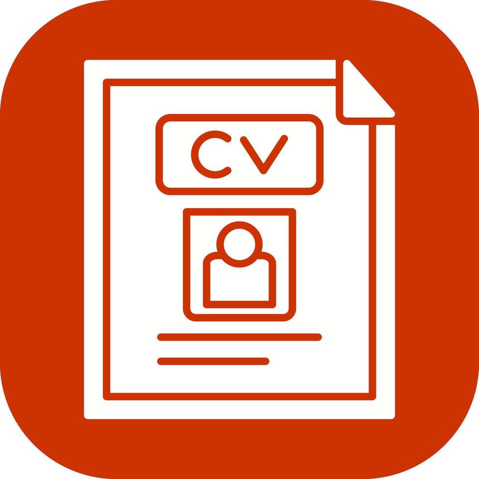 CV Vector Icon