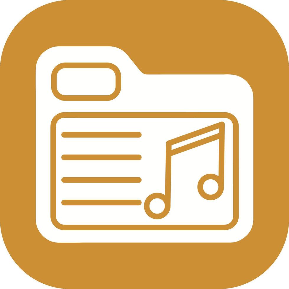 Music Folder Vector Icon