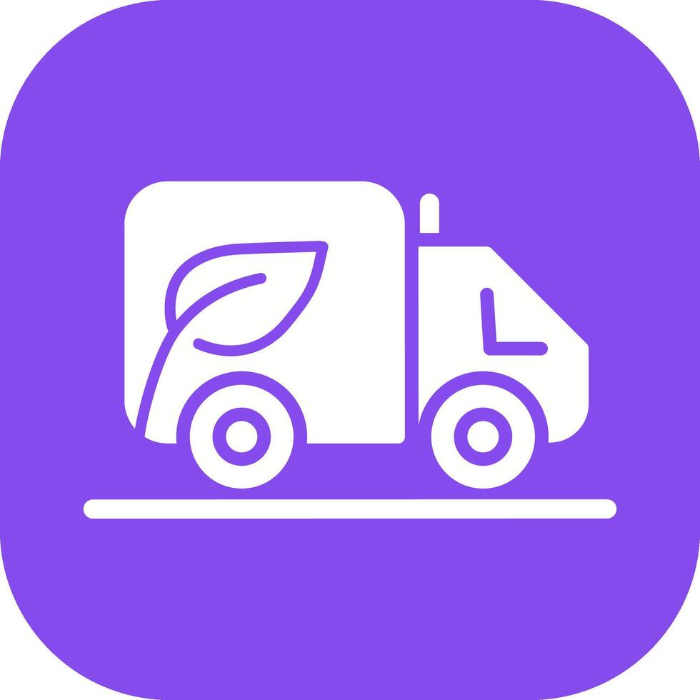 Eco friendly Truck Vector Icon