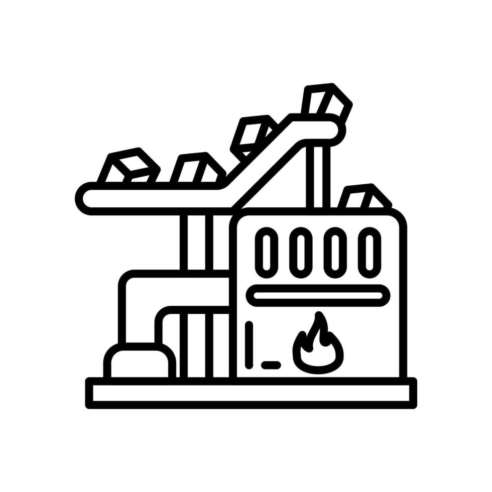 Trash Burn icon in vector. Logotype vector