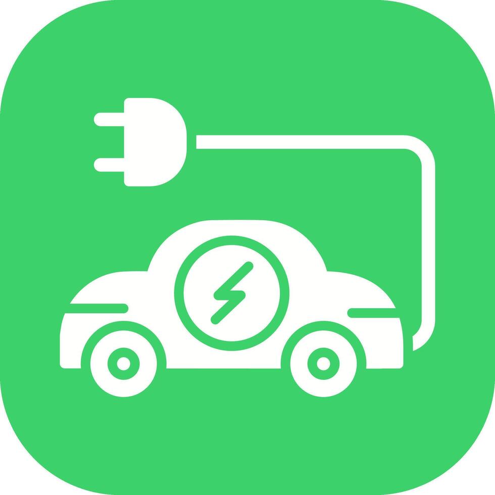 Electric Car Vector Icon