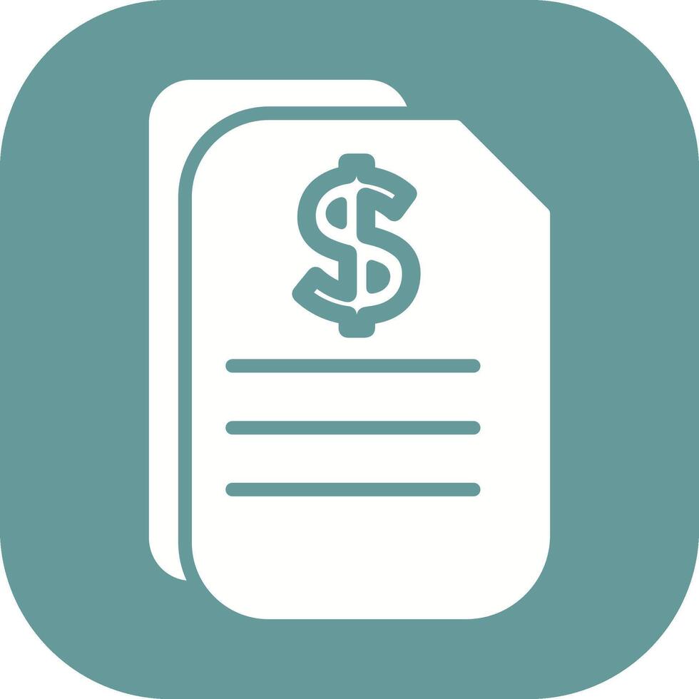 Dollar Document Vector Icon