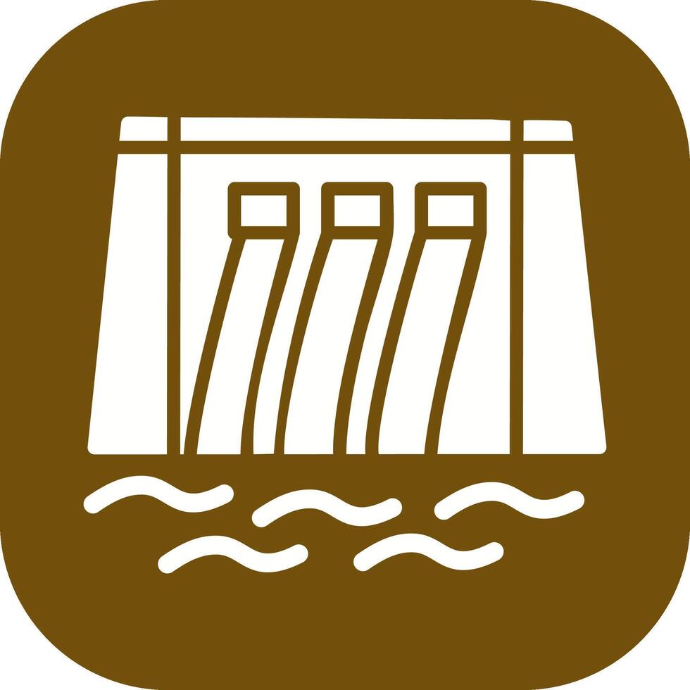 Water Dam Vector Icon