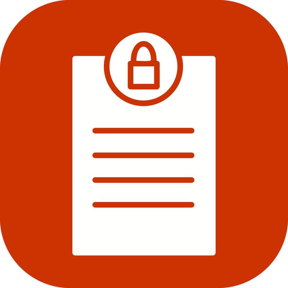 Privacy Page Vector Icon