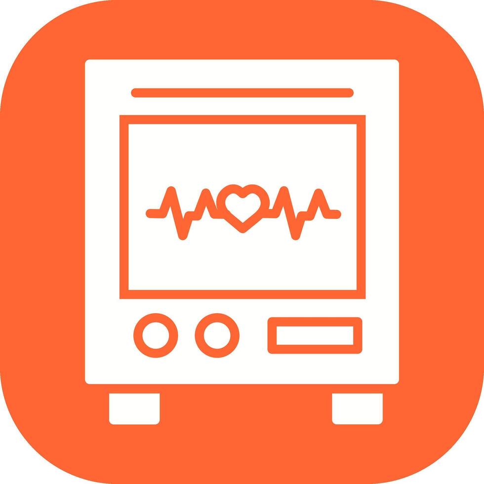 Heart Rate Machine Vector Icon